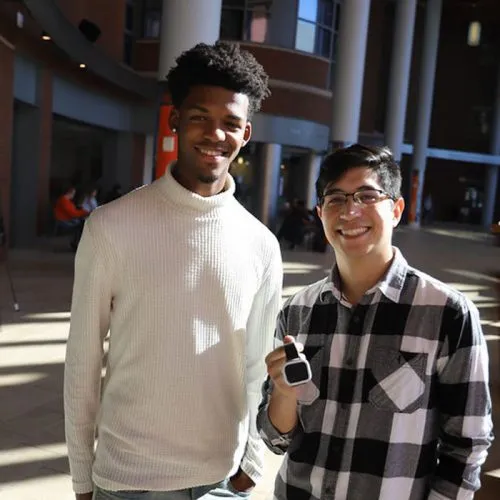 Portrait of Russell Fearon, left, and Ricardo Sanchez.