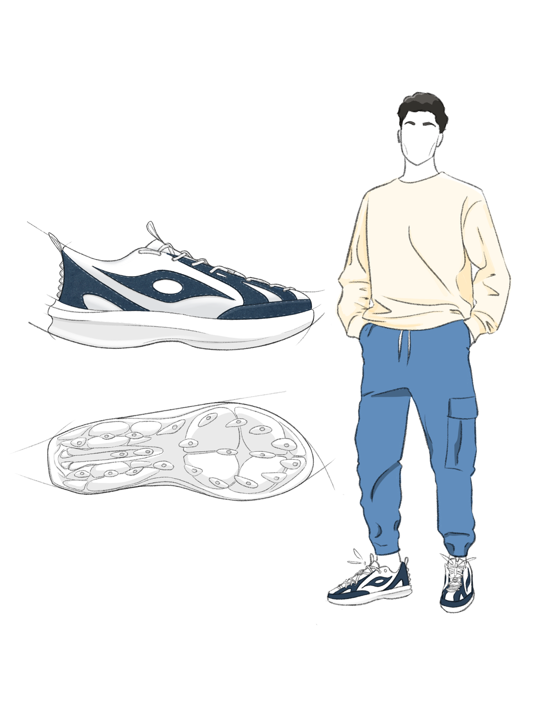 Drawings of the shoe.