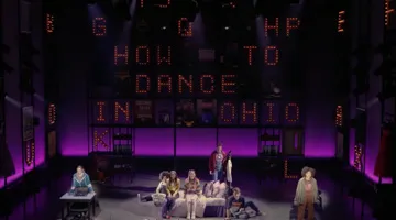 Actors on stage in "How to Dance in Ohio."