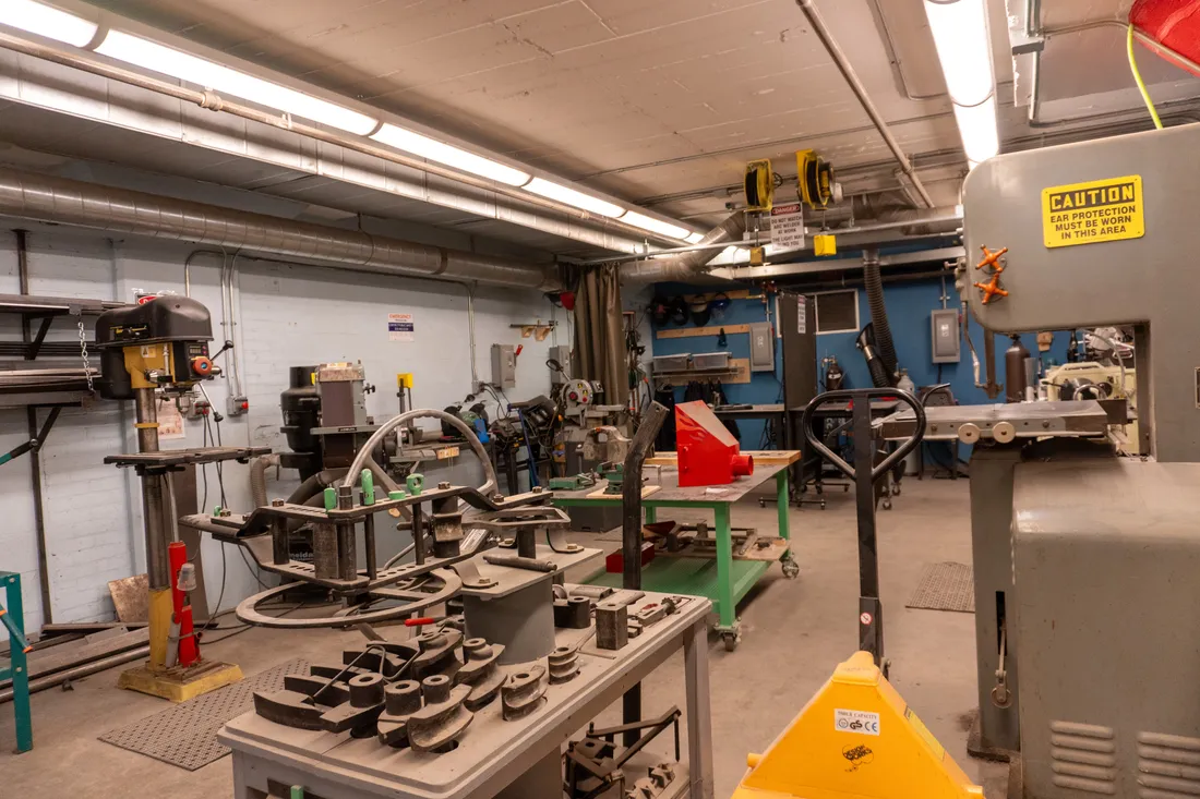Equipment at the Metal Shop.