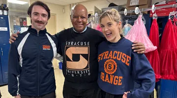 Daniel Reardon, Jay Aubrey Jones, and Jonalyn Saxer pose and smile.