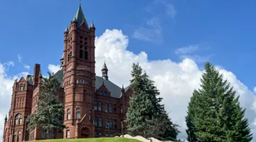 Crouse College in the summer.