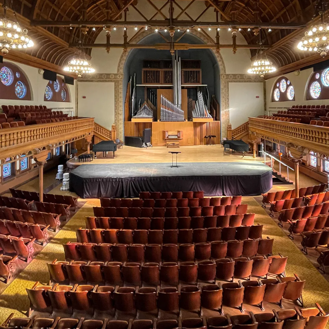 Setnor Auditorium as seen from the balcony.