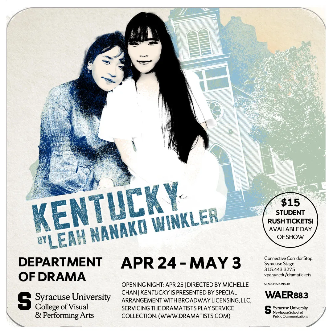 Promotional flier for “Kentucky.” Features two women.