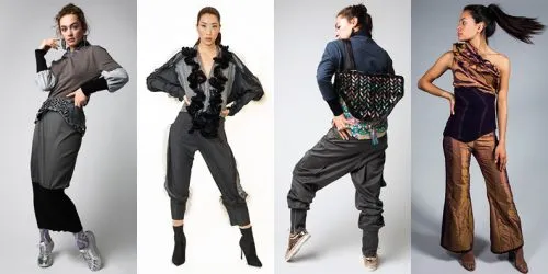 Four models wear different designs.