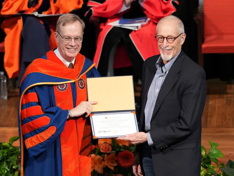 Chancellor Kent Syverud and James A. Clark