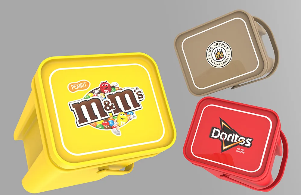 Ship Food Around in Bulk to your Customers with Branded Universal Buckets