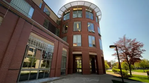 Exterior of Shaffer Art Building.