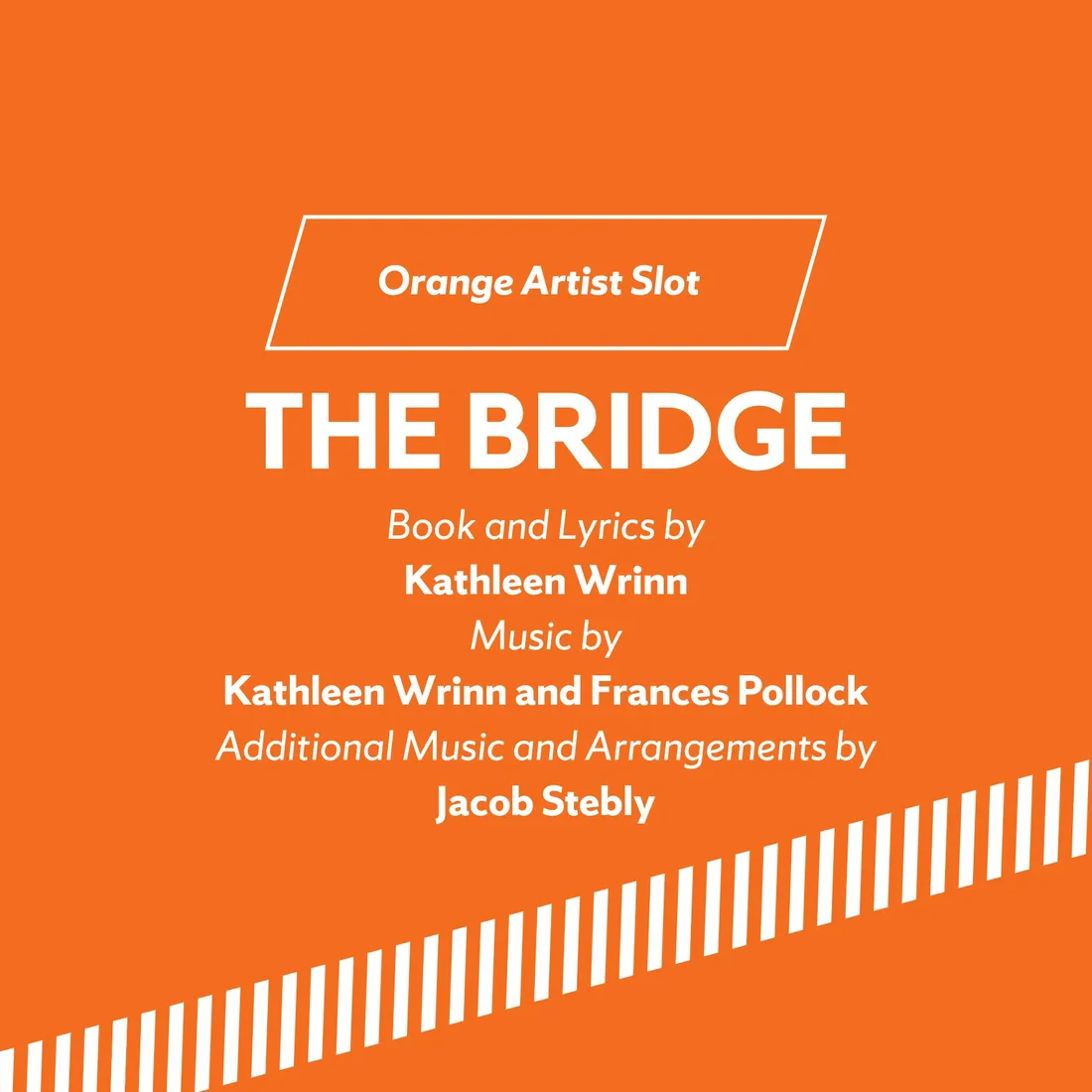 Promotional flier for “THE BRIDGE.”