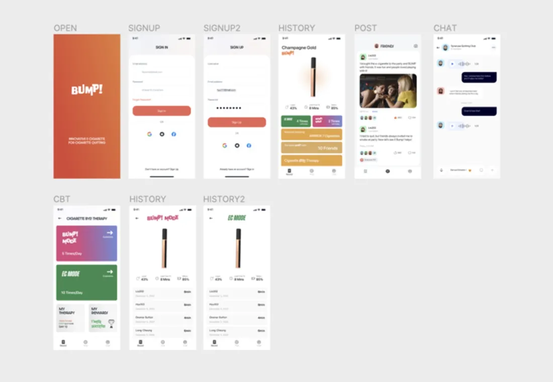Smartphone APP UI