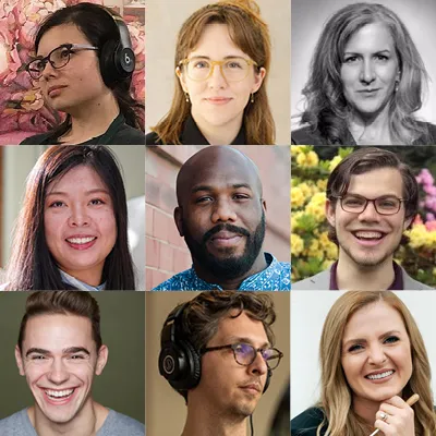 Adrienne Dagg, Meris Drew, Eleanor Holdridge, Li “Lily” Jiang, Quran Karriem, Jacob Kerzner, Michael Francis McBride, Adam Raymonda, Kyra Stahr.